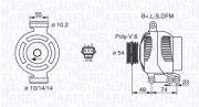 063380001010 generátor MAGNETI MARELLI