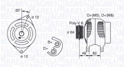 063321854010 generátor MAGNETI MARELLI