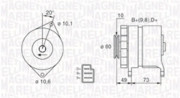 063730077010 MAGNETI MARELLI alternátor 063730077010 MAGNETI MARELLI