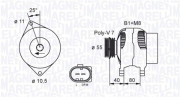 063731700010 generátor MAGNETI MARELLI