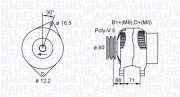 063731471010 generátor MAGNETI MARELLI