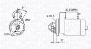 063721044010 Startér MAGNETI MARELLI