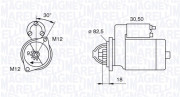 063521101060 Startér MAGNETI MARELLI