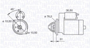 063521150350 Startér MAGNETI MARELLI