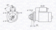 063522300070 Startér MAGNETI MARELLI