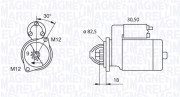 063521101380 Startér MAGNETI MARELLI