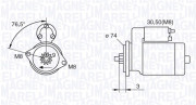 063280052010 Startér MAGNETI MARELLI