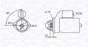 063721473010 Startér MAGNETI MARELLI