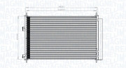 350203742000 Kondenzátor, klimatizace MAGNETI MARELLI