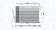 350203775000 Kondenzátor, klimatizace MAGNETI MARELLI