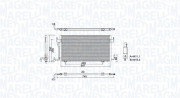 350203777000 Kondenzátor, klimatizace MAGNETI MARELLI