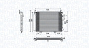 350203790000 Kondenzátor, klimatizace MAGNETI MARELLI