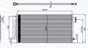 350203791000 Kondenzátor, klimatizace MAGNETI MARELLI