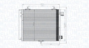 350203818000 Kondenzátor, klimatizace MAGNETI MARELLI