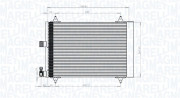 350203839000 Kondenzátor, klimatizace MAGNETI MARELLI