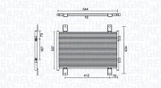 350203895000 Kondenzátor, klimatizace MAGNETI MARELLI