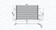 350203912000 Kondenzátor, klimatizace MAGNETI MARELLI