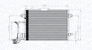 350203942000 MAGNETI MARELLI kondenzátor klimatizácie 350203942000 MAGNETI MARELLI