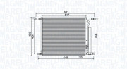 350203966000 Kondenzátor, klimatizace MAGNETI MARELLI