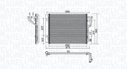 350203976000 Kondenzátor, klimatizace MAGNETI MARELLI