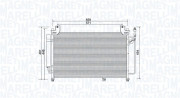 350203990000 Kondenzátor, klimatizace MAGNETI MARELLI