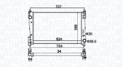 350213151200 MAGNETI MARELLI chladič motora 350213151200 MAGNETI MARELLI