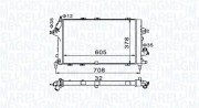 350213153400 MAGNETI MARELLI chladič motora 350213153400 MAGNETI MARELLI