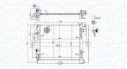 350213163200 Chladič, chlazení motoru MAGNETI MARELLI