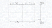 350213167800 Chladič, chlazení motoru MAGNETI MARELLI