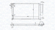 350213168400 Chladič, chlazení motoru MAGNETI MARELLI