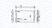 350213171100 Chladič, chlazení motoru MAGNETI MARELLI