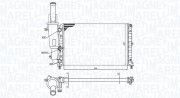 350213171200 Chladič, chlazení motoru MAGNETI MARELLI