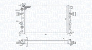 350213172300 Chladič, chlazení motoru MAGNETI MARELLI