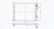 350213180400 Chladič, chlazení motoru MAGNETI MARELLI