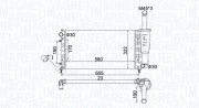 350213183600 Chladič, chlazení motoru MAGNETI MARELLI