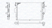 350213184100 Chladič, chlazení motoru MAGNETI MARELLI