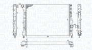 350213184200 Chladič, chlazení motoru MAGNETI MARELLI