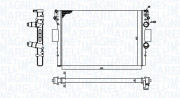 350213184400 MAGNETI MARELLI chladič motora 350213184400 MAGNETI MARELLI