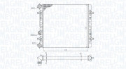 350213190900 Chladič, chlazení motoru MAGNETI MARELLI