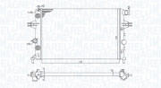 350213192500 Chladič, chlazení motoru MAGNETI MARELLI