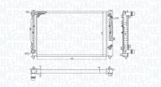 350213193700 Chladič, chlazení motoru MAGNETI MARELLI