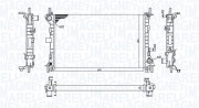 350213198100 MAGNETI MARELLI chladič motora 350213198100 MAGNETI MARELLI