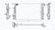 350213199200 Chladič, chlazení motoru MAGNETI MARELLI