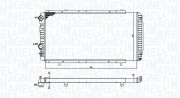 350213707000 MAGNETI MARELLI chladič motora 350213707000 MAGNETI MARELLI