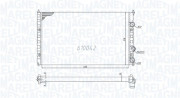 350213838000 Chladič, chlazení motoru MAGNETI MARELLI