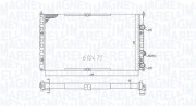 350213842000 Chladič, chlazení motoru MAGNETI MARELLI