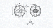 069422708010 Větrák, chlazení motoru MAGNETI MARELLI