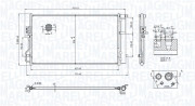 350203101100 Kondenzátor, klimatizace MAGNETI MARELLI