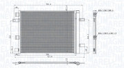 350203101200 Kondenzátor, klimatizace MAGNETI MARELLI