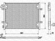 350203139000 Kondenzátor, klimatizace MAGNETI MARELLI